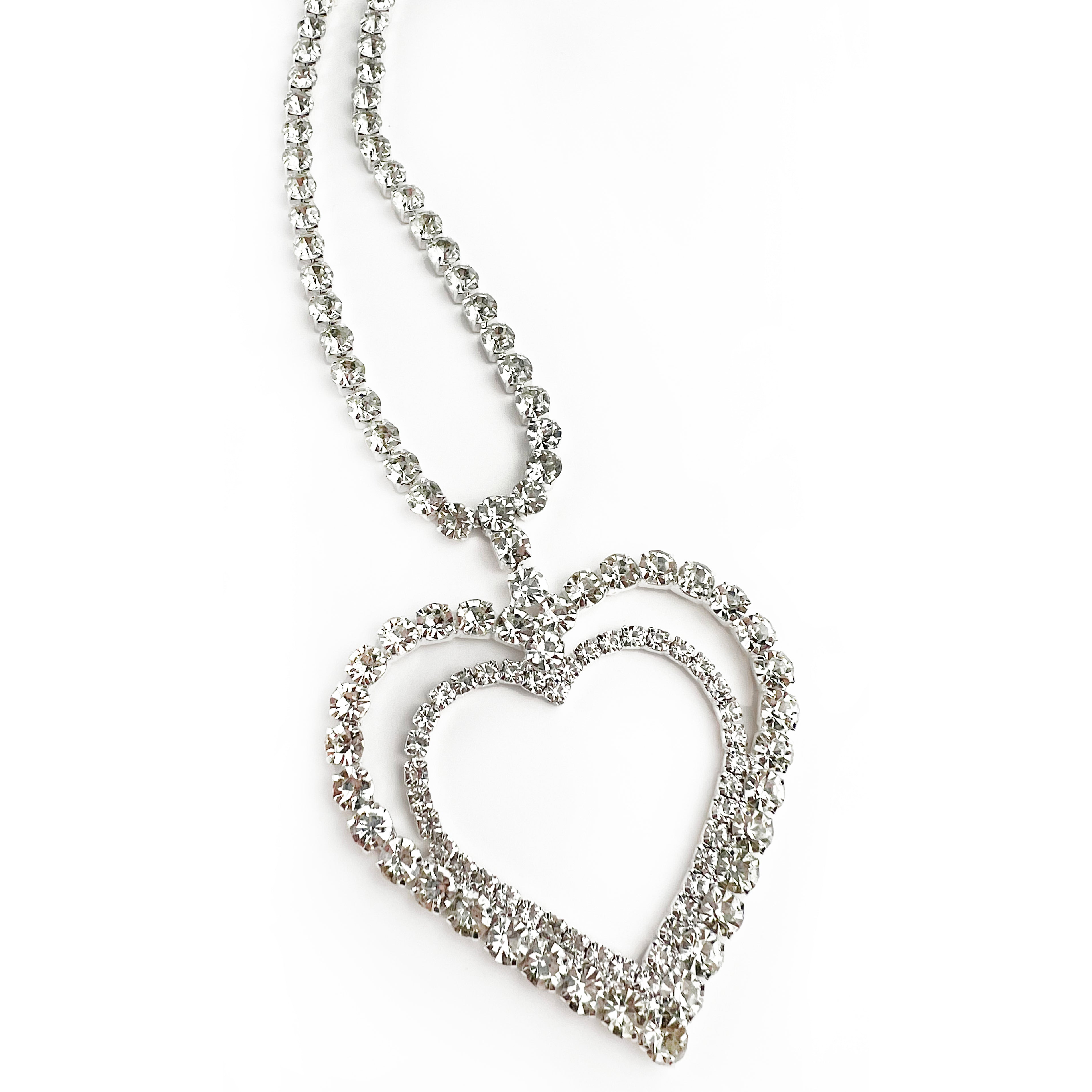 XL Crystal Heart Necklace